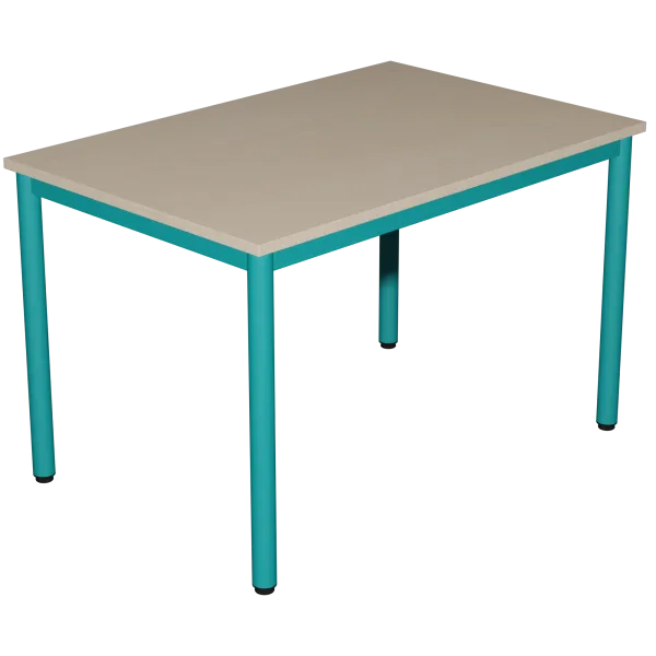 Grande table de crèche et maternelle plateau stratifié, Taille 1 à taille 3 (Blanc, Taille 1)