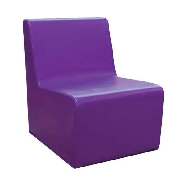 Chauffeuse LUTIN 1 place en tissu enduit L35cm- hauteur d'assise 24 cm (Argile)