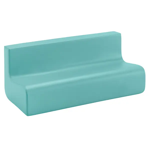 Banquette BABY 3 places en tissu enduit L90cm- hauteur d'assise 17 cm (Argile)