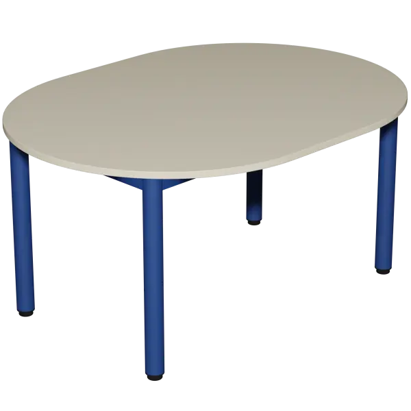 Table ovale pour crèche et maternelle 120cm, tailles 1 à 3 (Taille 1)