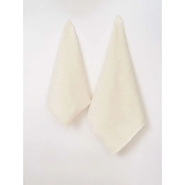 [S260126] Carré coton 25x25cm coloris au choix, lot de 25 (Blanc)