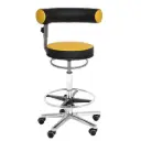 Tabouret assis debout MERLN avec repose pieds, hauteur 63 cm à 89 cm