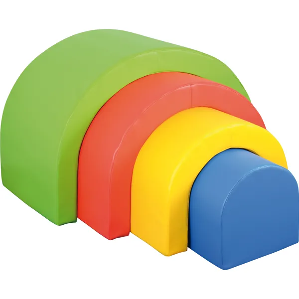 Ensemble de blocs de motricité pour crèche arc-en-ciel