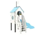 Structure de Jeu extérieur pour Enfants avec Toboggan et Escalier 18 mois - 7 ans