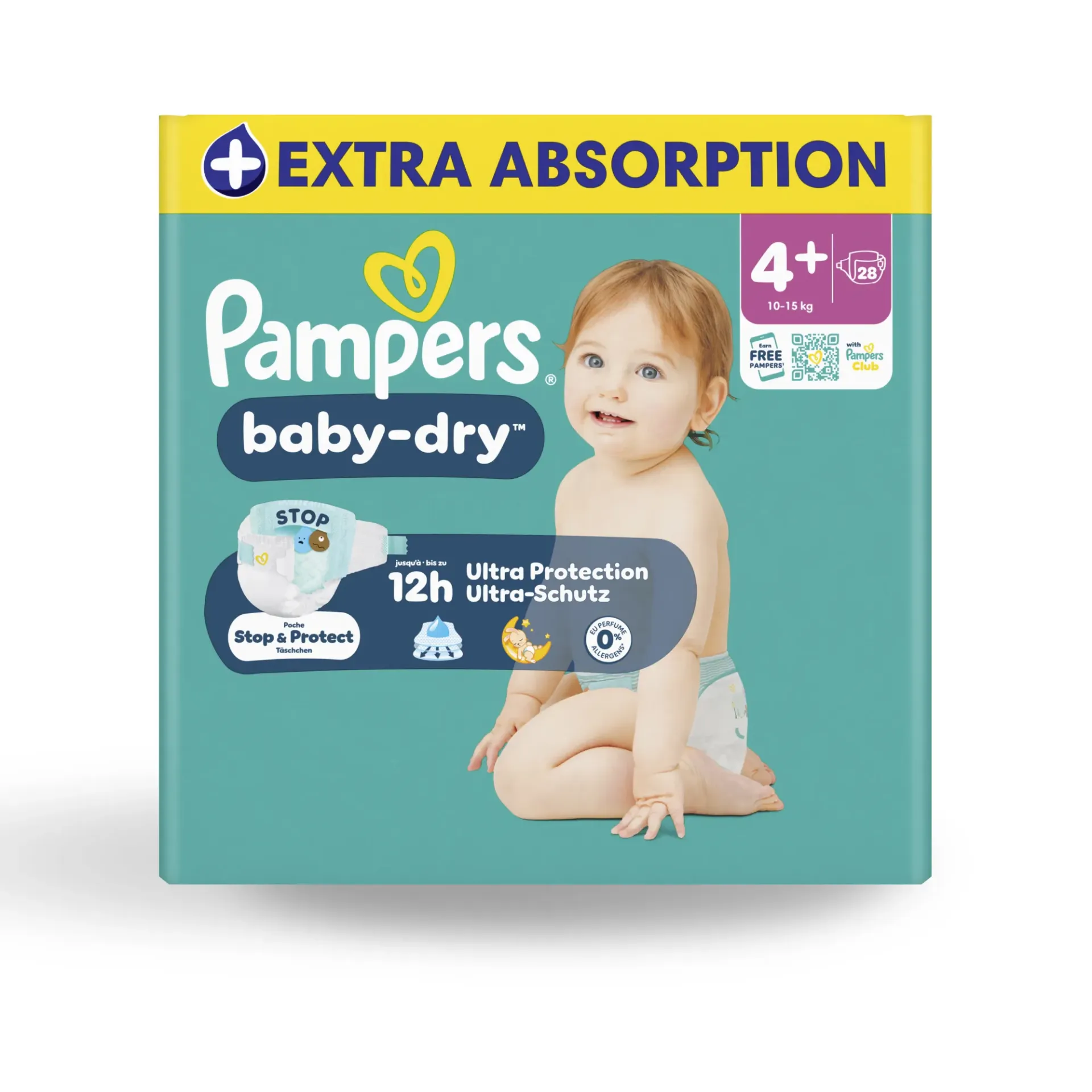 [S260313] Couches Pampers Baby Dry (Taille 4+ - 10 à 15 kg)