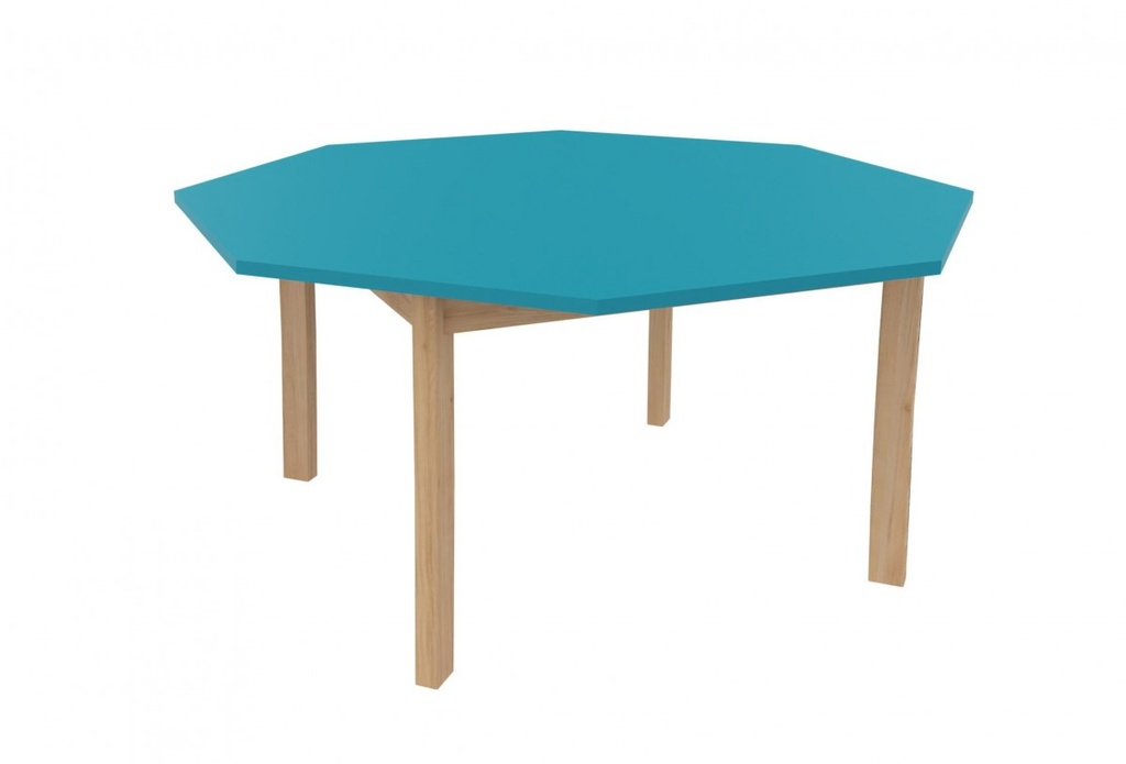 Table de crèche Octogonale K'Briol diamètre 120cm colorée Taille 00 à 4 (Blanc, Taille 00 (taille crèche))