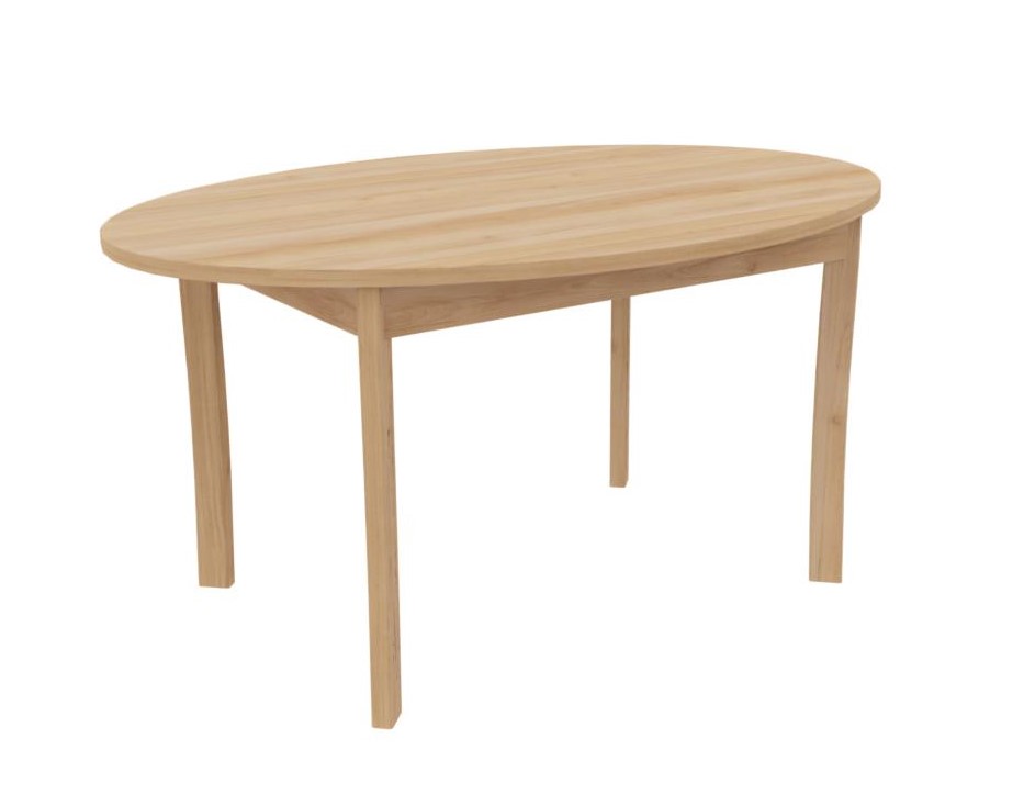 Table K'Briol petite enfance et maternelle Ovale Vernie Naturelle, taille 00 à 4 (Taille 00 (taille crèche))