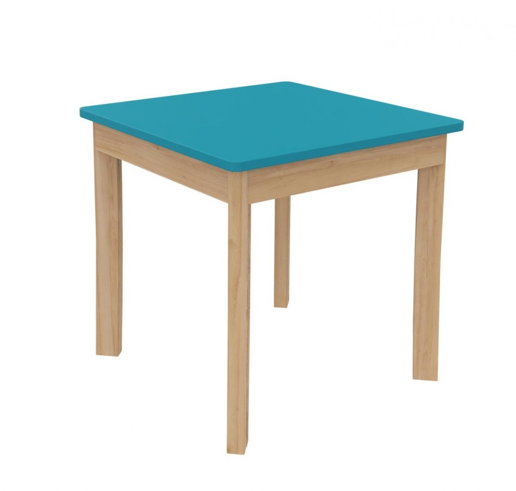 Table petite enfance et maternelle K'Briol colorée 60x60 cm, taille 00 à 4 (Blanc, Taille 00 (taille crèche))