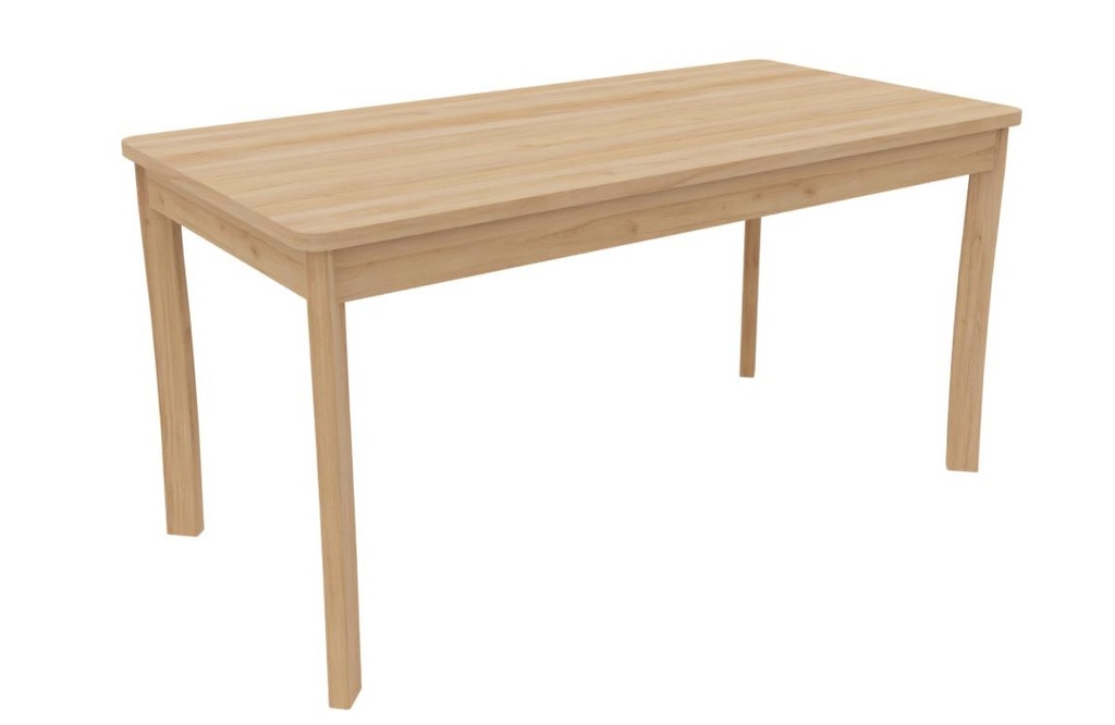 Table rectangulaire pour crèche et maternelle K'Briol 120x60 cm finition vernie, tailles 00 à 4 (Taille 00 (taille crèche))