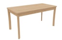 Table rectangulaire pour crèche et maternelle K'Briol 120x60 cm finition vernie, tailles 00 à 4