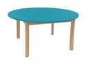 Table ronde K'Briol colorée Ø120 pour crèche et maternelle - Taille 00 à 4