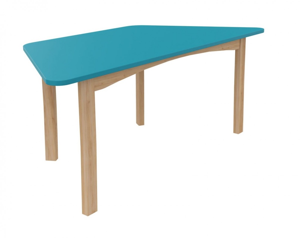 Table trapèze K'Briol colorée pour crèche et maternelle, taille 00 à 4 (Blanc, Taille 00 (taille crèche))
