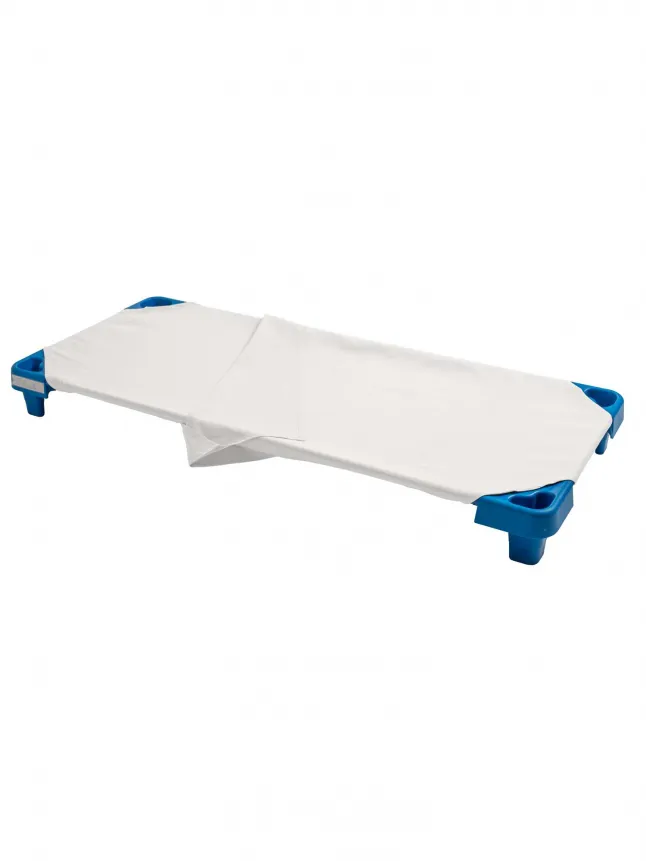 [S29891] Drap Sac pour couchettes 100% coton, couleur blanc (100x50cm)