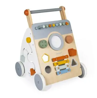 Chariot de marche Multi-Activités en bois