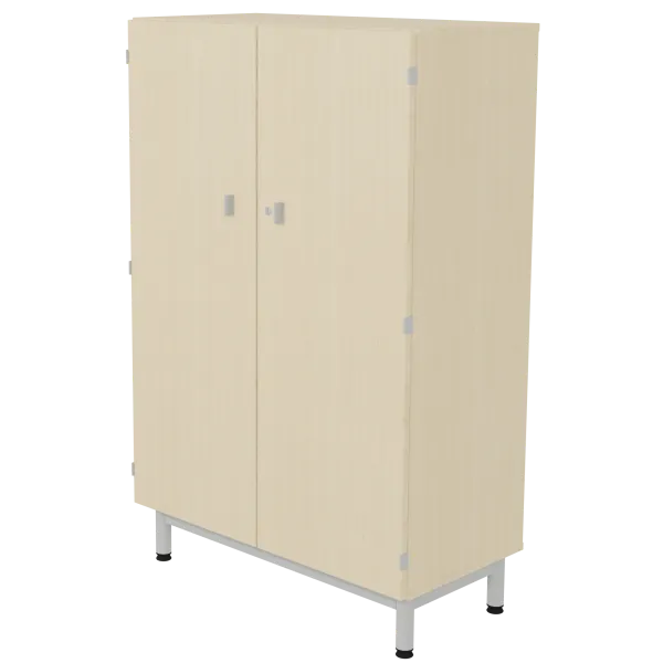 [S2604155] Armoire basse scolaire Piccolo 2 portes, hauteur 140cm