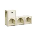 Casiers modulaires empilables pour enfants en bois Cypre – Rangement pour crèche et maternelle