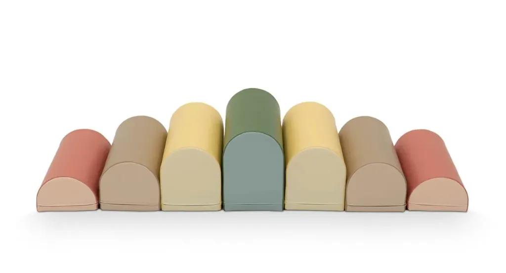 Parcours de motricité en mousse Doji 03 – 7 blocs moteurs pour crèche et maternelles