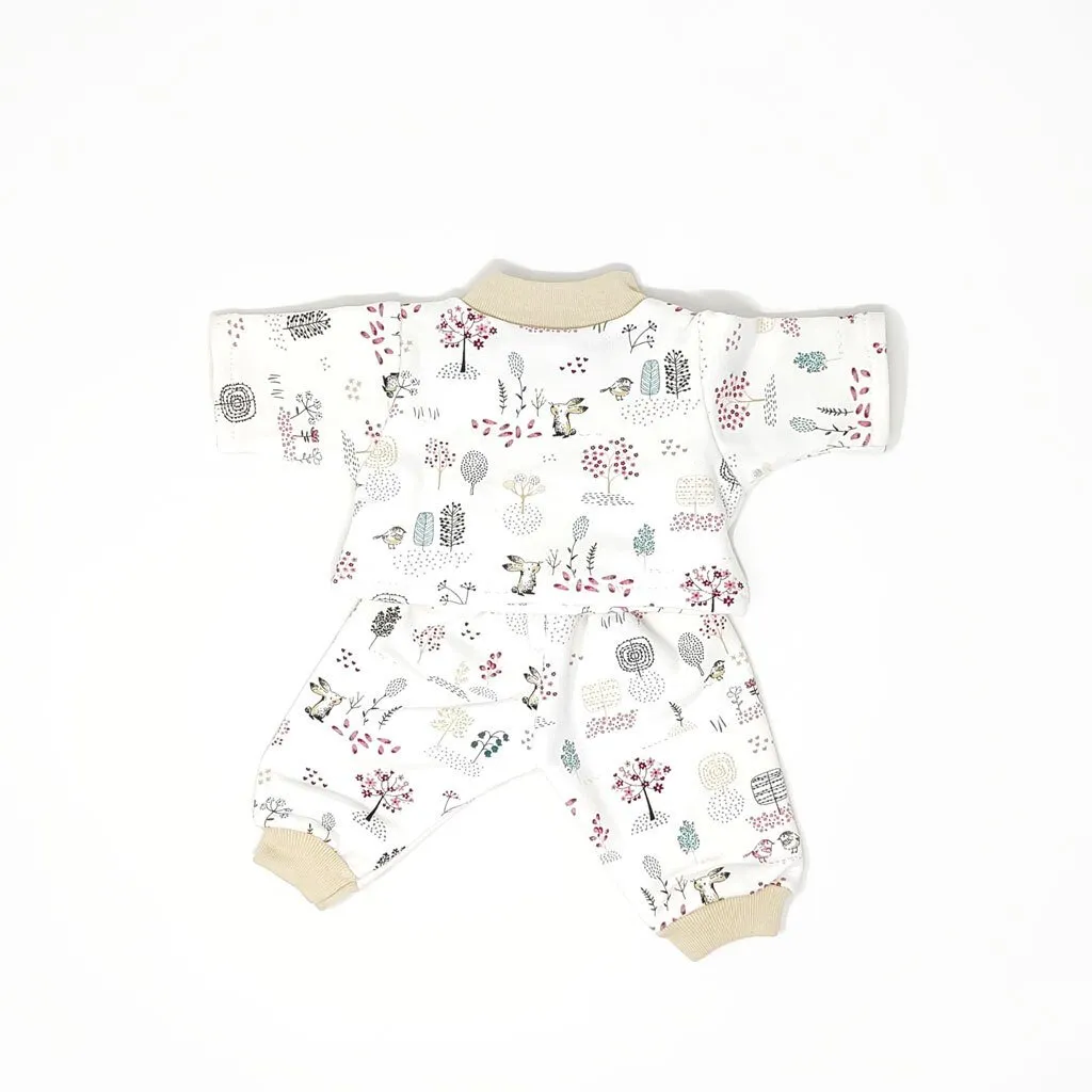 VÊTEMENT PYJAMA POUPÉE 30 CM PETIT LAPIN BLANC