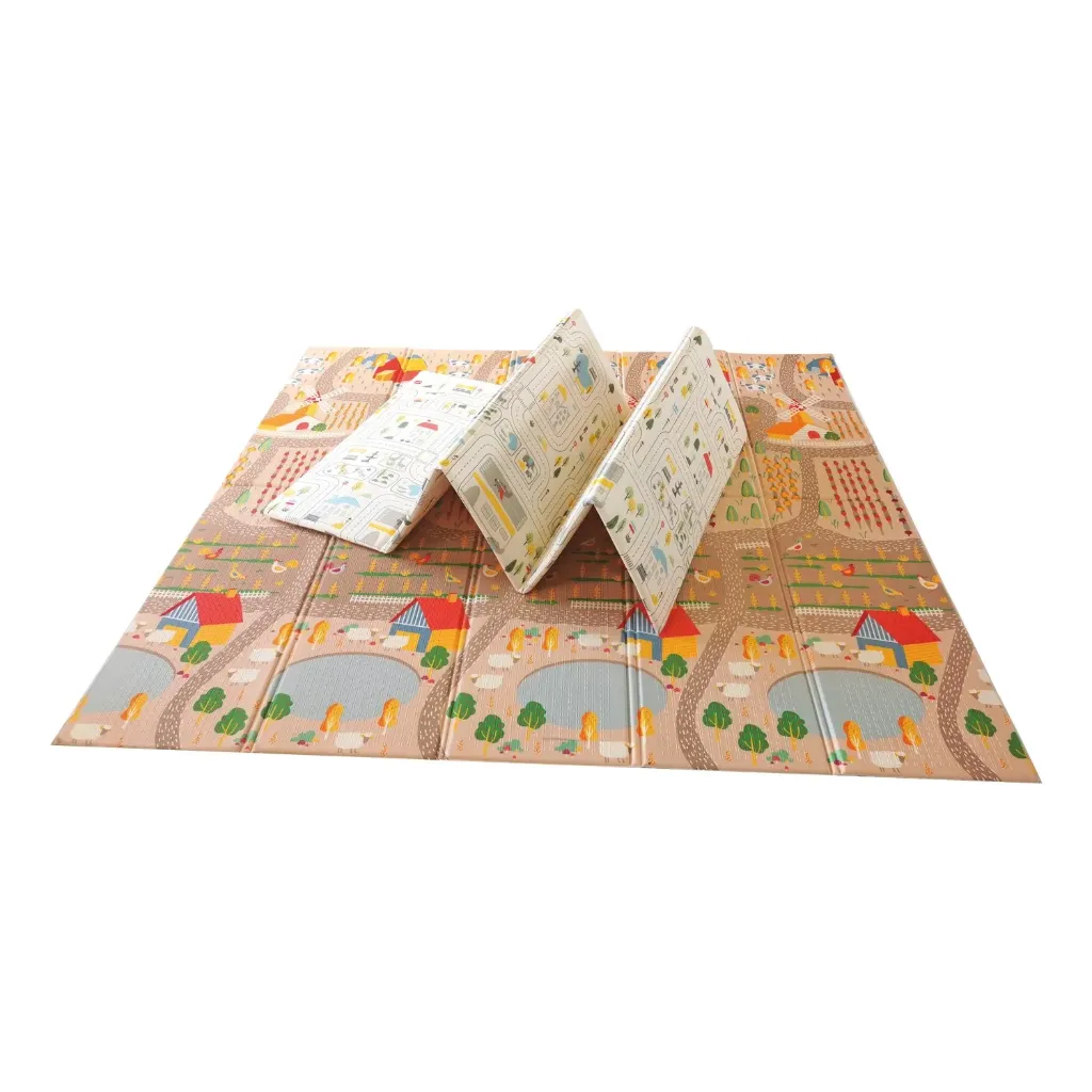 Tapis double face la ville et la ferme