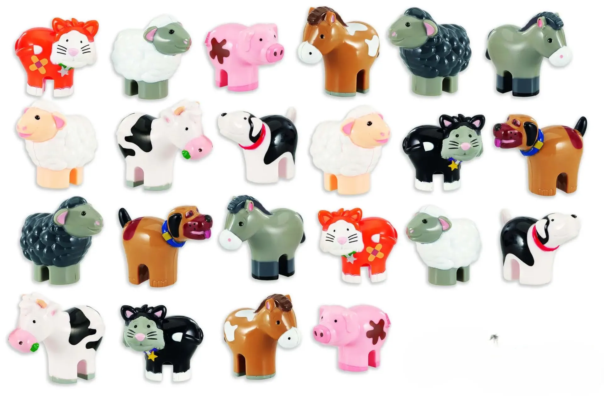 SET DE 22 FIGURINES LES ANIMAUX DE LA FERME PETITMONDE DE WOW