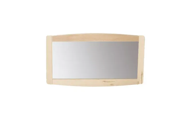 [MM51300VS] Miroir enfant avec cadre sans barre de soutien 120x60 cm naturel