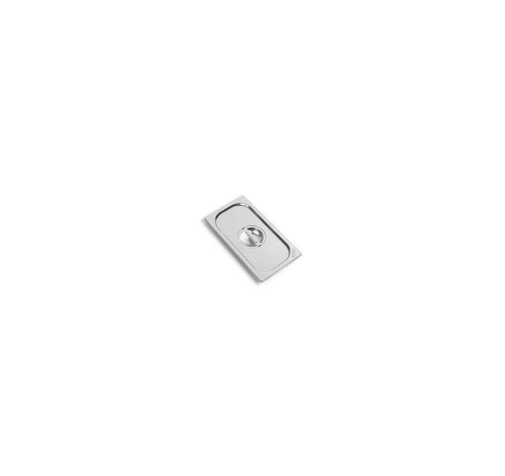 Couvercle Inox avec Poignée pour Bac Gastro GN 1/3