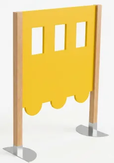 Cloisons de séparation pour espaces petite enfance, modèle wagon