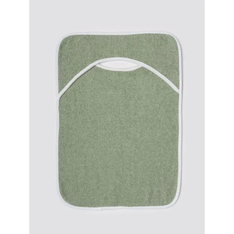 Bavoir à encolure américaine pour crèche et maternelle – 35x50 cm ou 30x40cm – lot de 10 (Gris, 30x40cm)