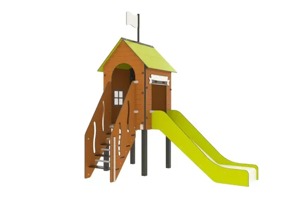 Aire de jeux d'enfant Pom d'api - Fixations courtes