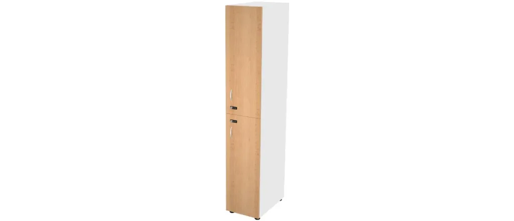 Vestiaire pour Personnel avec 2 Portes Battantes et Serrure, 1 colonne