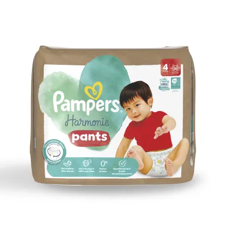 [8796] Couches PANTS Pampers Harmonie écologique (Taille 4 - 9 à 14kg)