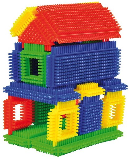 [1124] Set de 100 pièces de construction à picots pour éveil créatif