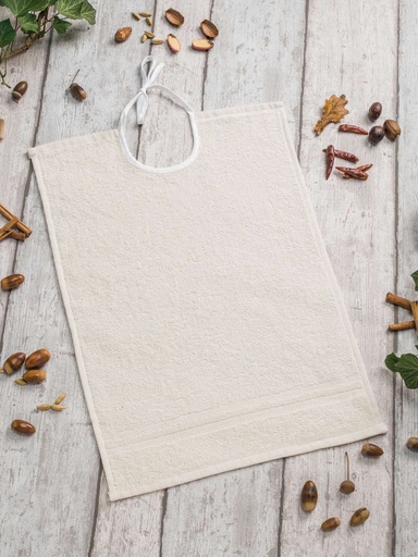 [1672] Bavoirs à lacets en coton bio 35x50cm
