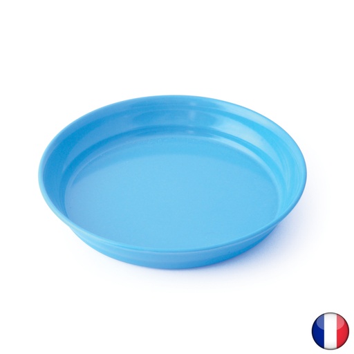 Assiette creuse en mélamine 18,5 cm, couleurs variées - Lot de 10