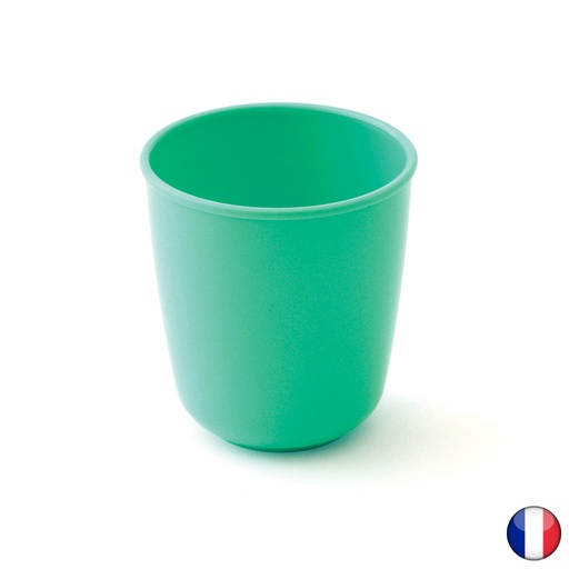 [1886] Gobelet en Polypropylène 15 cl Opaque Vert - Lot de 12