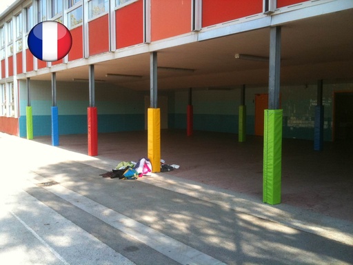 Protection de poteau carré ou rectangle pour extérieur, hauteur 1m