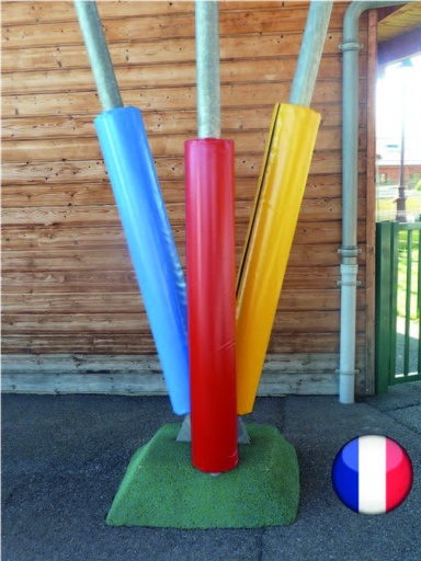 Protections de poteaux cylindriques pour sécurité en crèche et maternelle