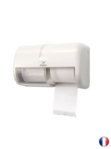[2203] Distributeur de papier hygiénique double rouleaux traditionnels