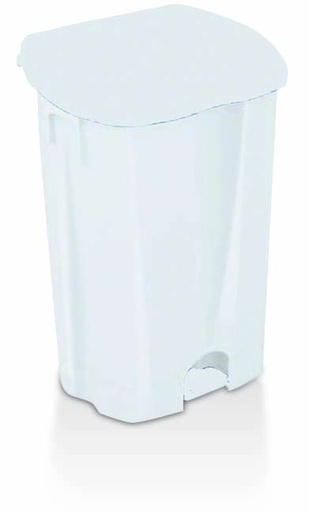 [2211] Poubelle plastique à pédale 50L