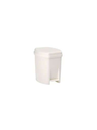 [2109] Poubelle à pédale 6L en plastique pour usage professionnel