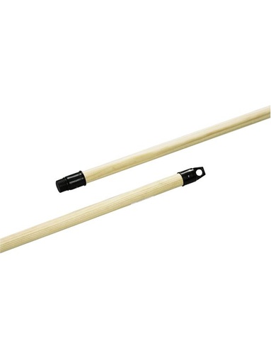 [2149] Manche en bois D24 avec embout pour équipements de nettoyage