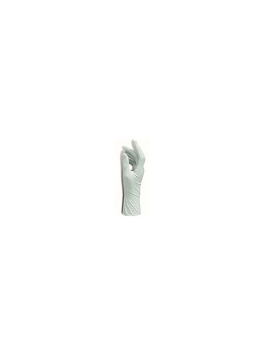 [2227] Gants en latex bleus non poudrés taille M avec manchette 24cm (boîte de 100)