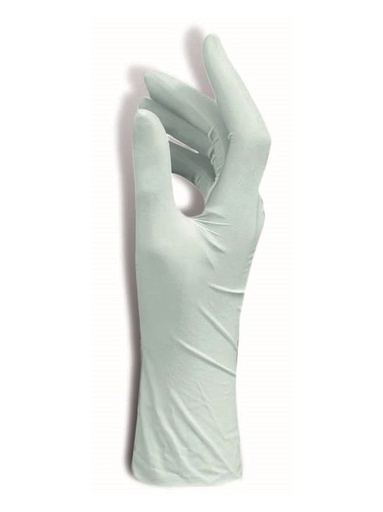 [2228] Gants en latex bleu non poudrés taille L avec manchette 24cm (boîte de 100)