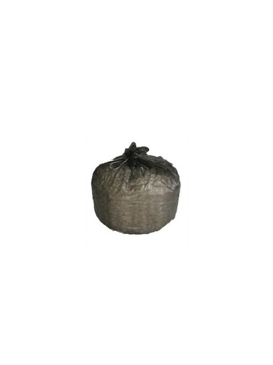 [2162_LOT] Sac à déchets renforcé 50L noir avec liens coulissants, lot de 5 rouleaux (125 sacs)