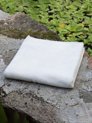 [2567] Serviettes éponges en coton bio couleur naturelle, lot de 10