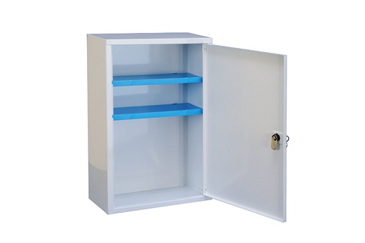 [2959] Armoire à pharmacie blanche vide avec serrure
