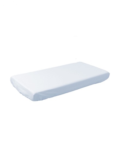 [3009] Drap housse en coton blanc 60x120cm, lot de 2