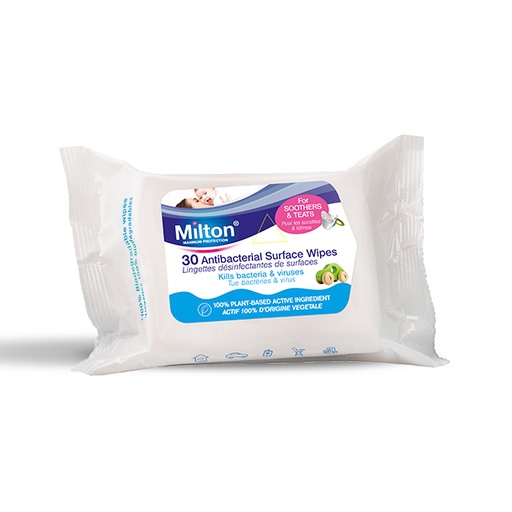 [3176] Lingettes désinfectantes de surface sans rinçage - 7 paquets de 30