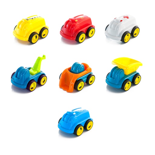 [3191] Ensemble de véhicules éducatifs pour enfants, lot de 14 pièces