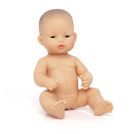 [3237] Poupée ethnique premier âge 32cm, fille type asiatique